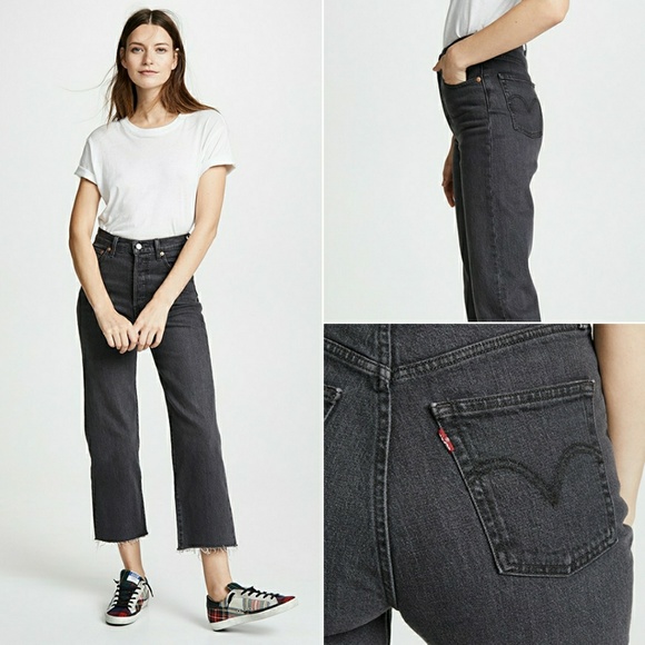 levis only live once ribcage straight jeans